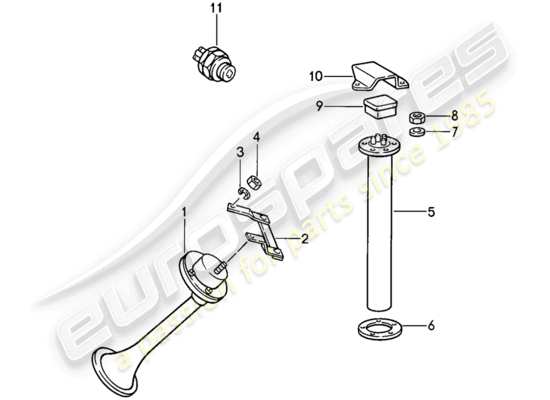 a part diagram from the Porsche 911 (1984) parts catalogue