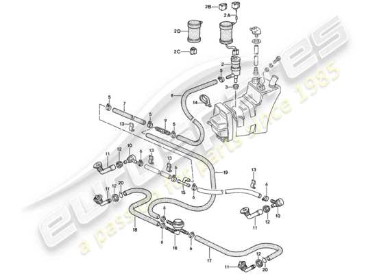 a part diagram from the Porsche 911 parts catalogue