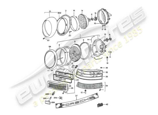 a part diagram from the Porsche 911 parts catalogue