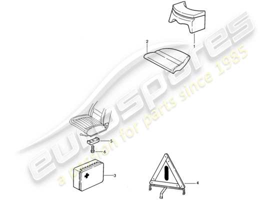 a part diagram from the Porsche 911 parts catalogue