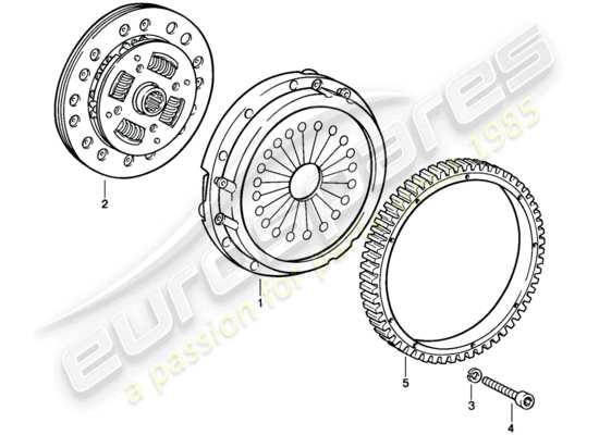 a part diagram from the Porsche 911 parts catalogue