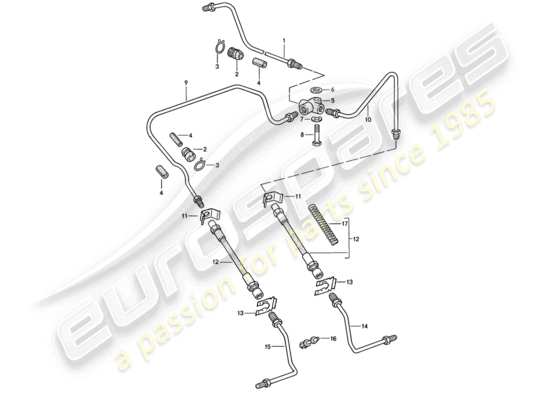 a part diagram from the Porsche 911 (1985) parts catalogue