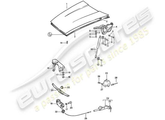 a part diagram from the Porsche 911 parts catalogue