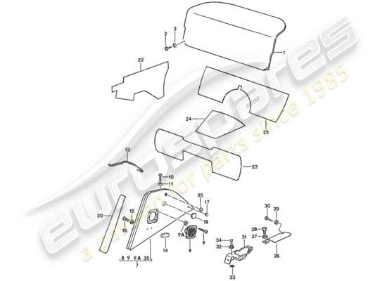 a part diagram from the Porsche 911 parts catalogue