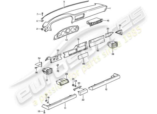 a part diagram from the Porsche 911 (1985) parts catalogue