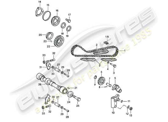 a part diagram from the Porsche 911 (1986) parts catalogue