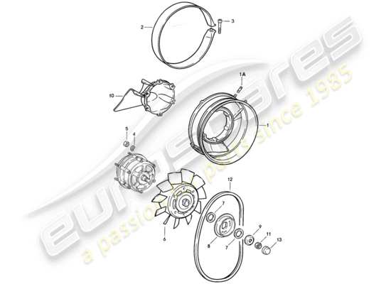 a part diagram from the Porsche 911 parts catalogue