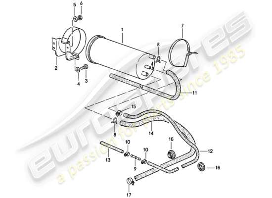 a part diagram from the Porsche 911 parts catalogue