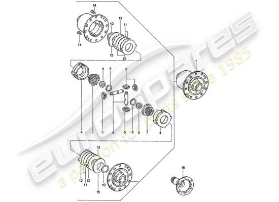 a part diagram from the Porsche 911 (1986) parts catalogue