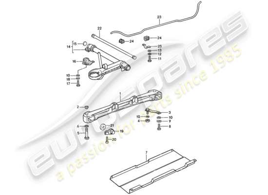 a part diagram from the Porsche 911 (1986) parts catalogue