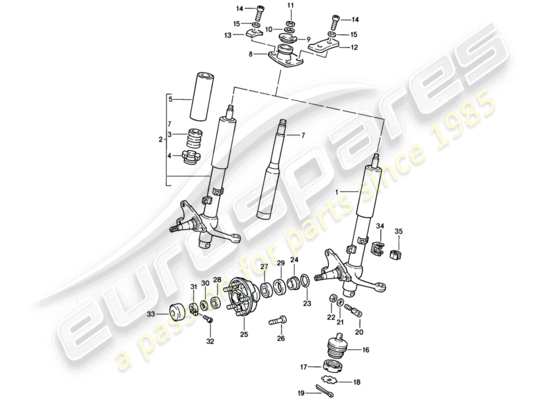 a part diagram from the Porsche 911 parts catalogue