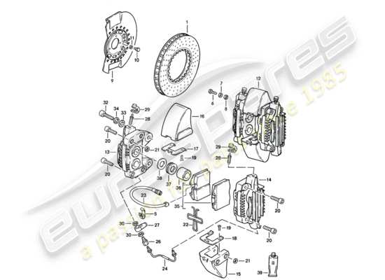 a part diagram from the Porsche 911 (1986) parts catalogue