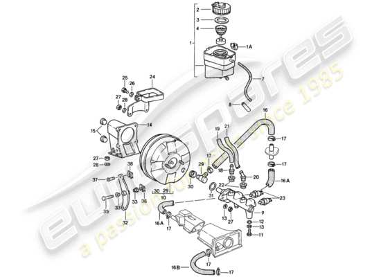 a part diagram from the Porsche 911 parts catalogue