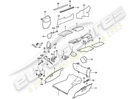 a part diagram from the Porsche 911 (1986) parts catalogue