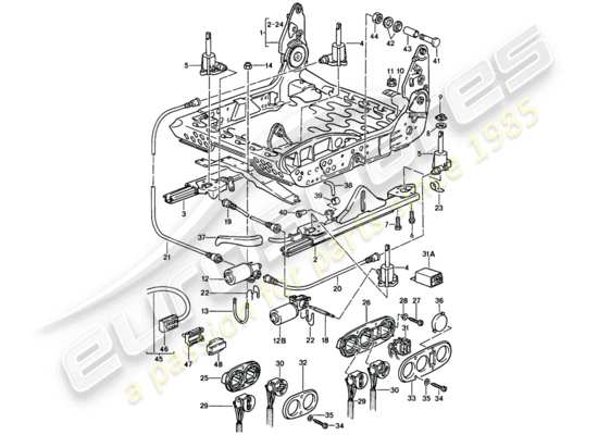 a part diagram from the Porsche 911 parts catalogue