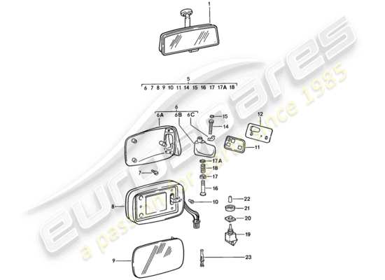 a part diagram from the Porsche 911 parts catalogue