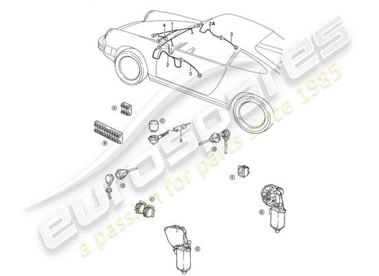 a part diagram from the Porsche 911 (1986) parts catalogue