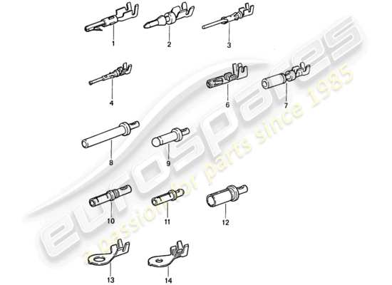 a part diagram from the Porsche 911 parts catalogue