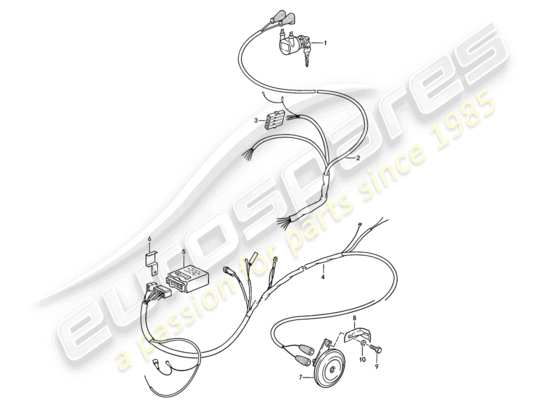 a part diagram from the Porsche 911 (1986) parts catalogue