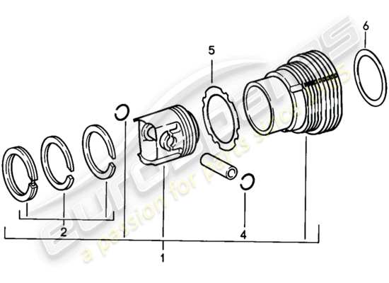 a part diagram from the Porsche 911 (1987) parts catalogue