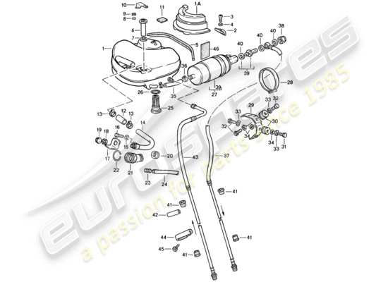 a part diagram from the Porsche 911 (1987) parts catalogue