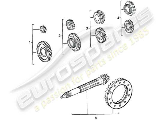 a part diagram from the Porsche 911 parts catalogue