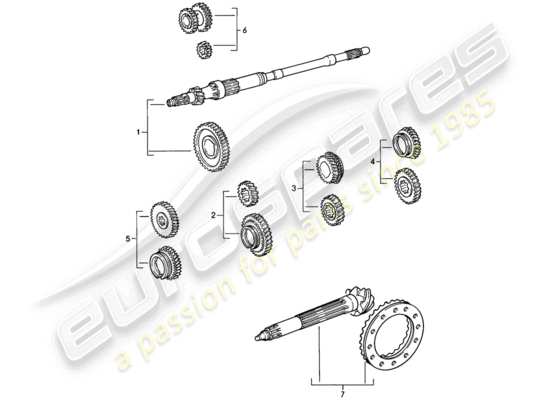 a part diagram from the Porsche 911 parts catalogue