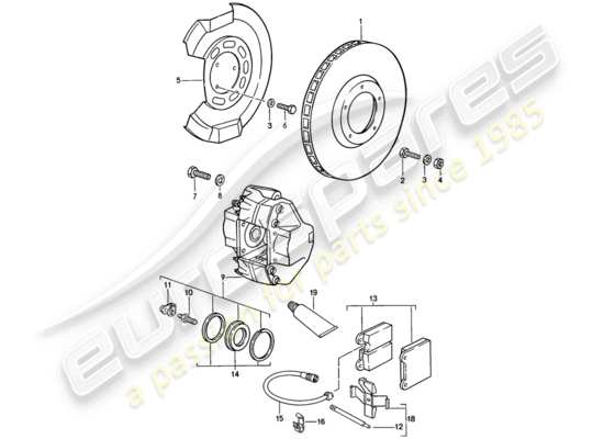 a part diagram from the Porsche 911 parts catalogue