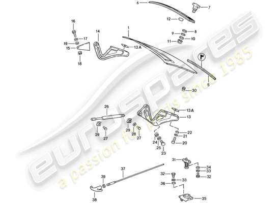 a part diagram from the Porsche 911 parts catalogue