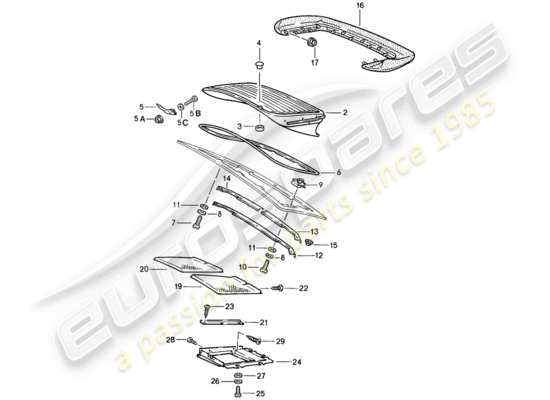 a part diagram from the Porsche 911 (1987) parts catalogue