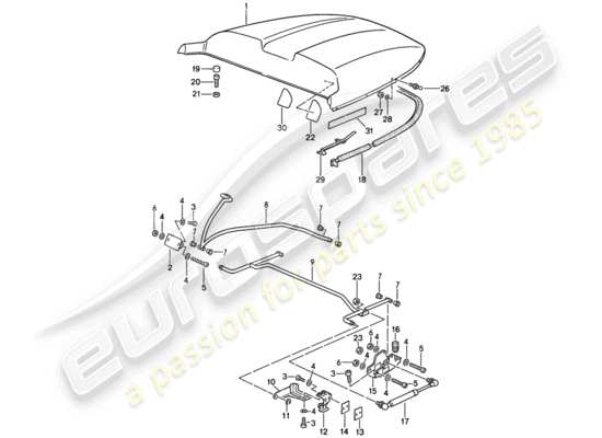 a part diagram from the Porsche 911 parts catalogue