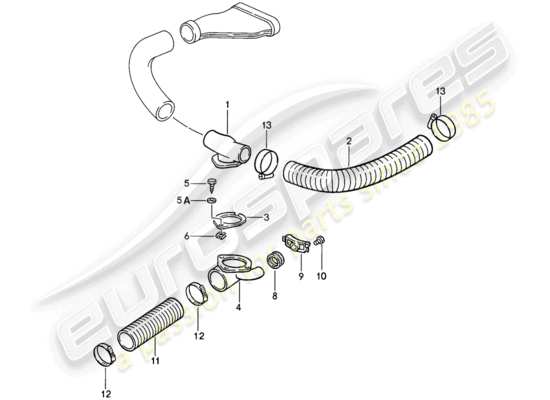 a part diagram from the Porsche 911 parts catalogue