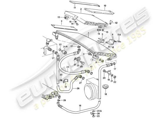 a part diagram from the Porsche 911 parts catalogue