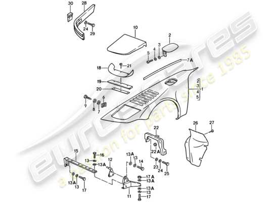 a part diagram from the Porsche 911 parts catalogue