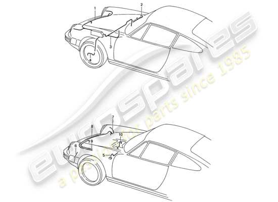 a part diagram from the Porsche 911 parts catalogue