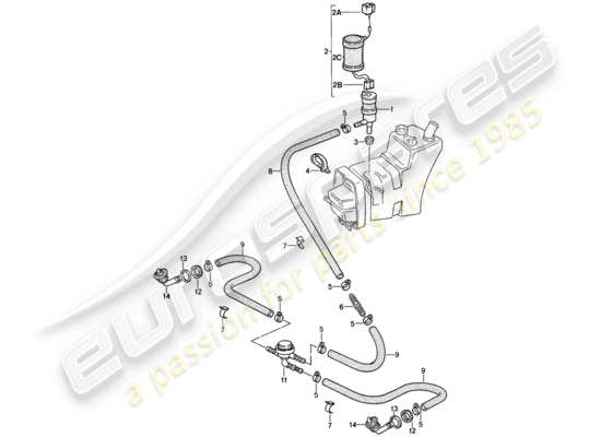 a part diagram from the Porsche 911 parts catalogue