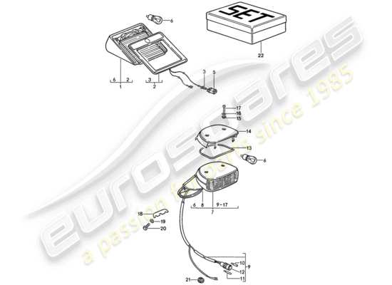 a part diagram from the Porsche 911 parts catalogue