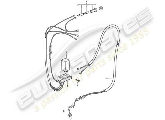 a part diagram from the Porsche 911 parts catalogue