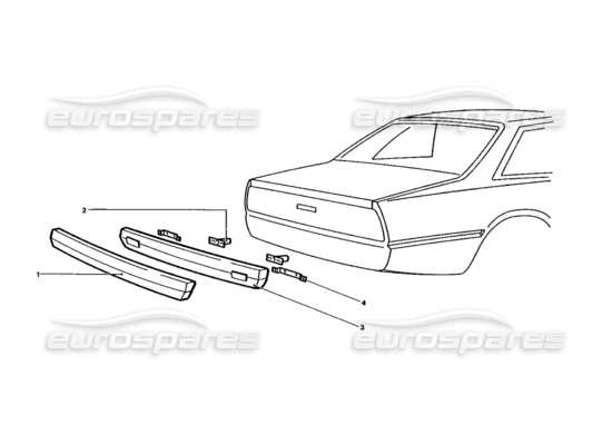 a part diagram from the Ferrari 400 GT / 400i (Coachwork) parts catalogue