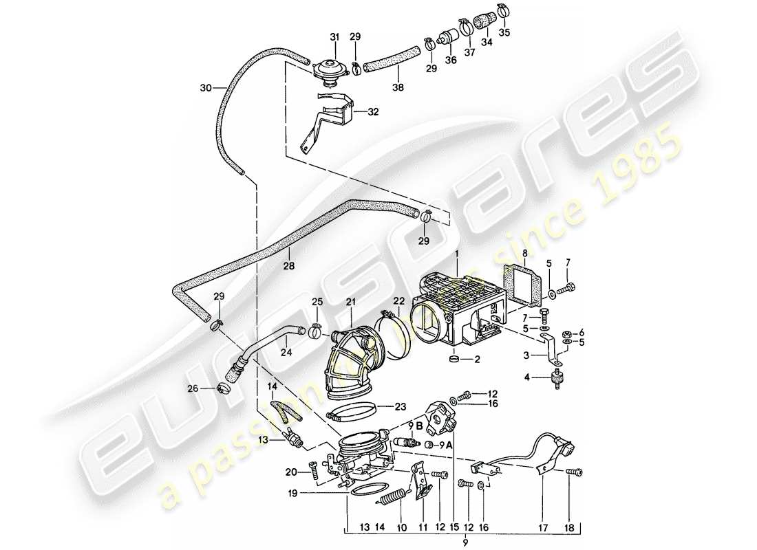 Porsche 911 (1988) FOR - L-JETRONIC I Part Diagram