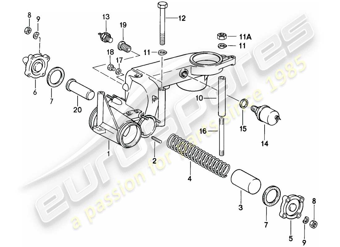 Porsche 911 (1988) FOR - K-JETRONIC II Part Diagram