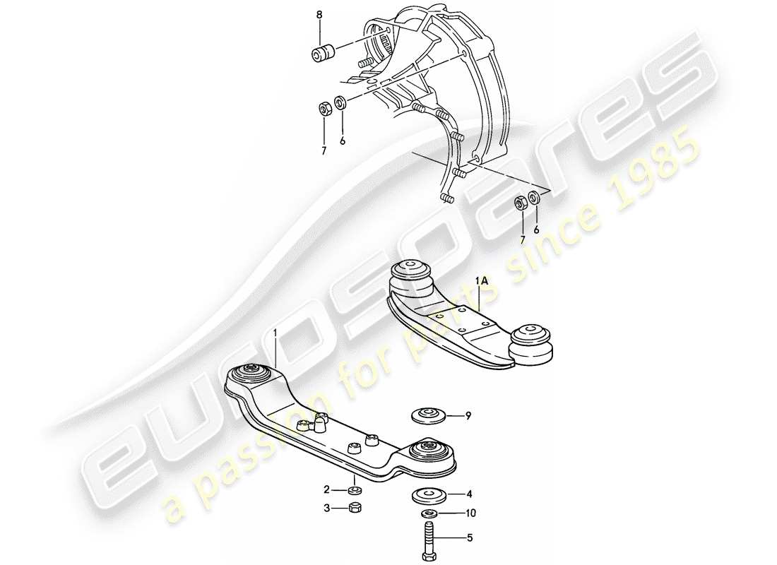 Porsche 911 (1988) TRANSMISSION SUSPENSION Part Diagram