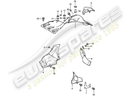 a part diagram from the Porsche 911 parts catalogue