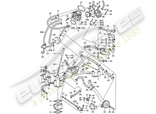 a part diagram from the Porsche 911 parts catalogue