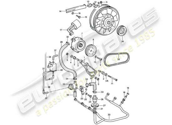 a part diagram from the Porsche 911 parts catalogue