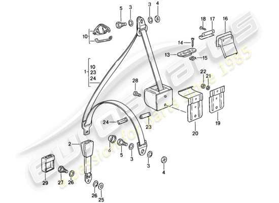 a part diagram from the Porsche 911 parts catalogue