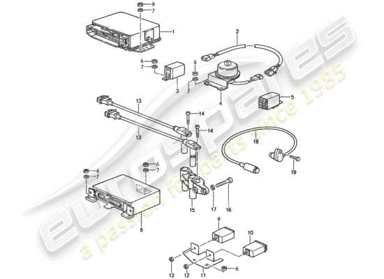 a part diagram from the Porsche 911 (1988) parts catalogue