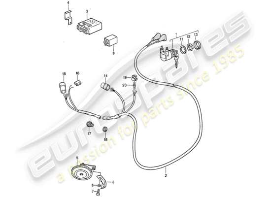 a part diagram from the Porsche 911 parts catalogue