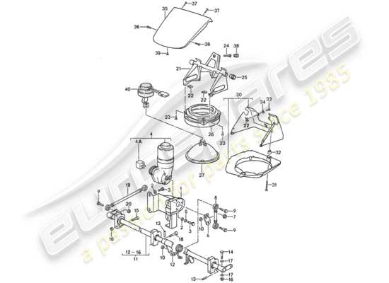 a part diagram from the Porsche 911 (1988) parts catalogue