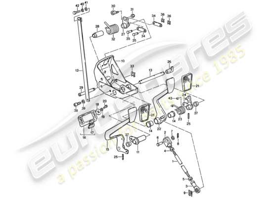 a part diagram from the Porsche 911 parts catalogue